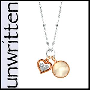 Unwritten Heart Mother of Pearl Pendant Necklace